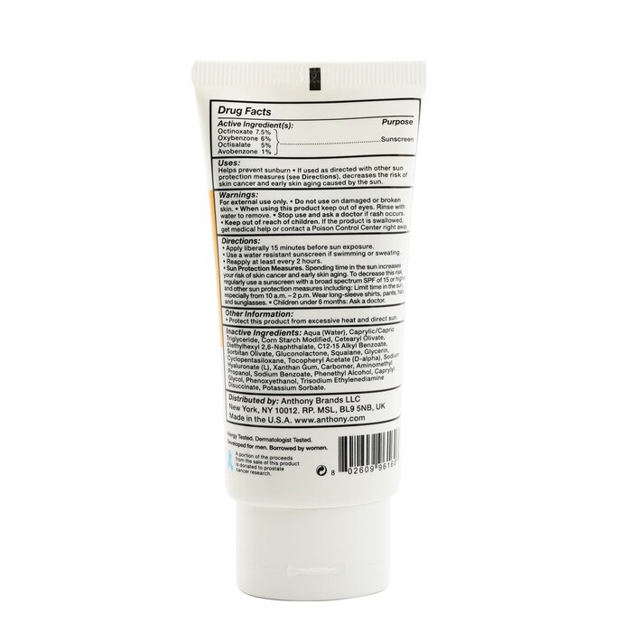 Anthony Logistics For Men Day Cream SPF 30 (Exp. Date 07/2021) 90ml/3ozProduct Thumbnail