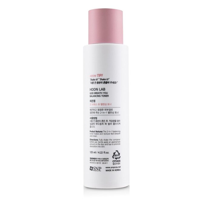 SNP Hddn=Lab God Breath You Balancing Toner (Exp. Date: 12/2021) 125ml/4.22ozProduct Thumbnail