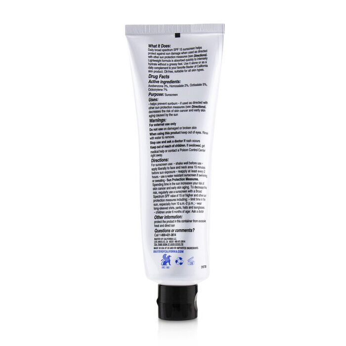 Baxter Of California Oil Free Moisturizer Broad Spectrum SPF 15 (Exp. Date: 10/2021) 120ml/4ozProduct Thumbnail