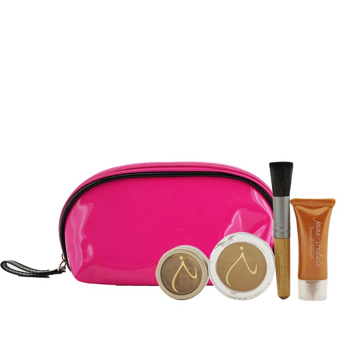 Jane Iredale Make Up Set (1x Primer 7ml + 1x Loose Mineral Powder 1.7g + 1x Mineral Foundation 2.8g + 1x Mini Powder Brush) 4pcs+1bagProduct Thumbnail