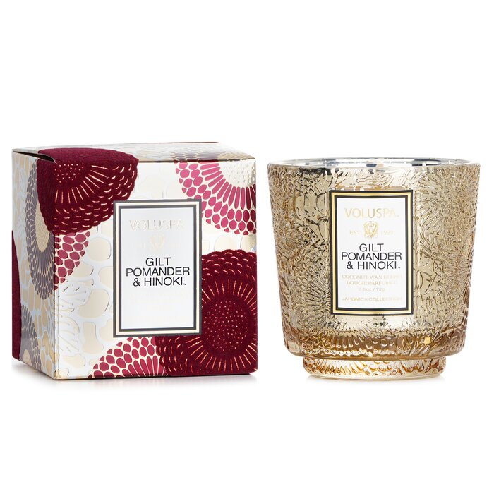Voluspa Petite Pedestal Candle - Gilt Pomander & Hinoki 72g/2.5ozProduct Thumbnail