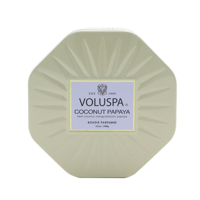 Voluspa 3 Wick Octagon Tin Candle - Coconut Papaya 340g/12ozProduct Thumbnail