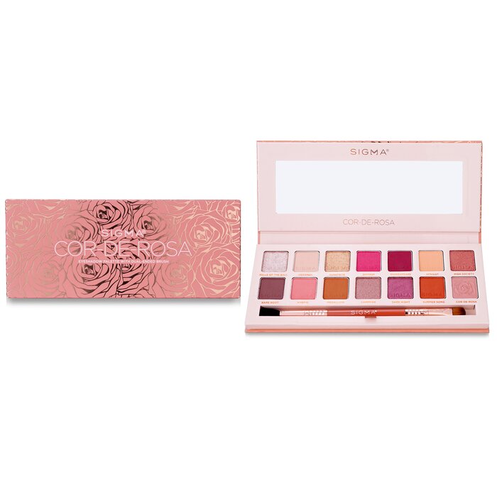 Sigma Beauty Cor De Rosa Eyeshadow Palette (14x Eyeshadow + 1x Dual Ended Brush) 15.15g/0.53ozProduct Thumbnail