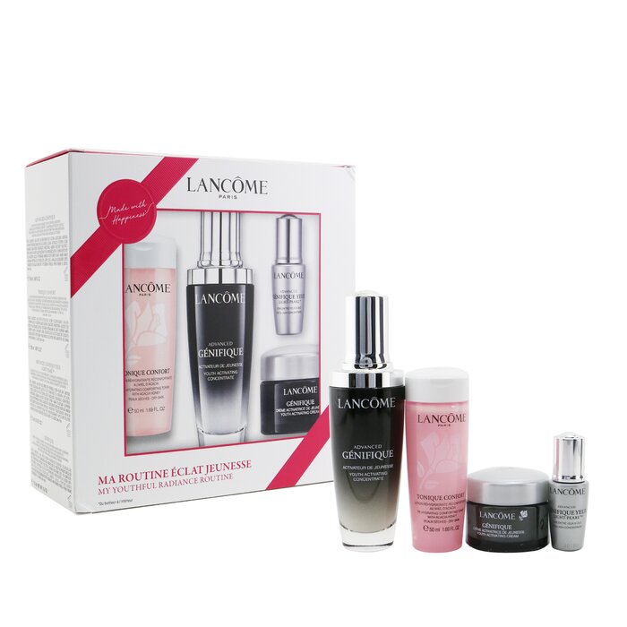 Lancome My Youthful Radiance Routine Set: Genifique Advanced 50ml + Tonique Confort 50ml + Eye Serum 5ml + Day Cream 15ml 4pcsProduct Thumbnail