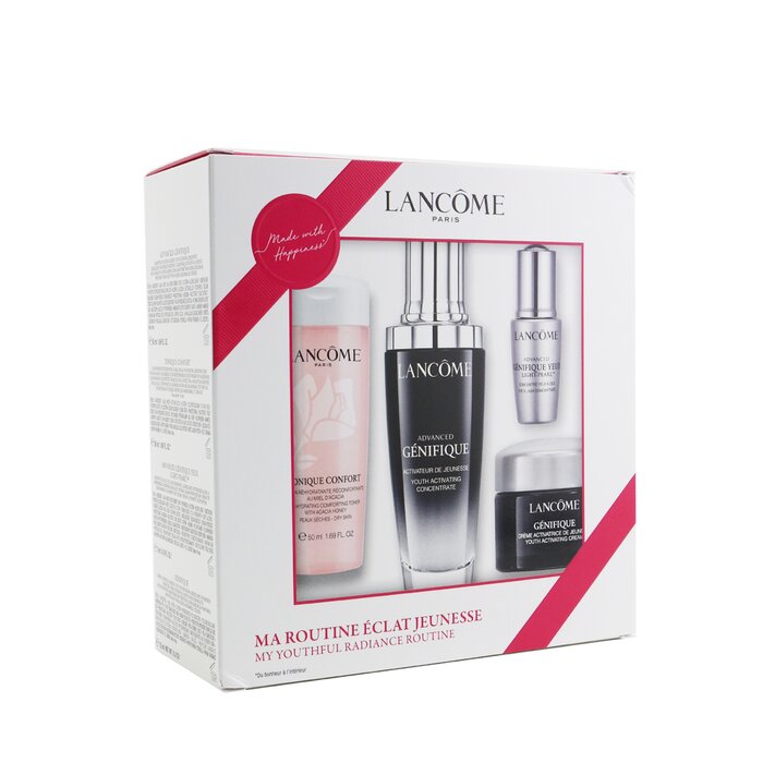 Lancome My Youthful Radiance Routine Set: Genifique Advanced 50ml + Tonique Confort 50ml + Eye Serum 5ml + Day Cream 15ml 4pcsProduct Thumbnail