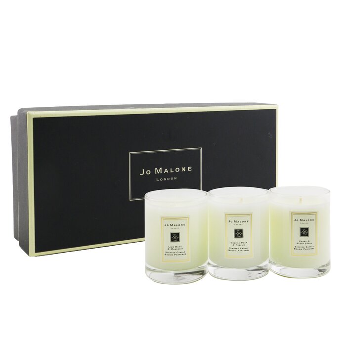 Jo Malone Набор Свечей: English Pear & Freesia, Lime Basil & Mandarin, Peony & Blush Suede 3x60g/2.1ozProduct Thumbnail