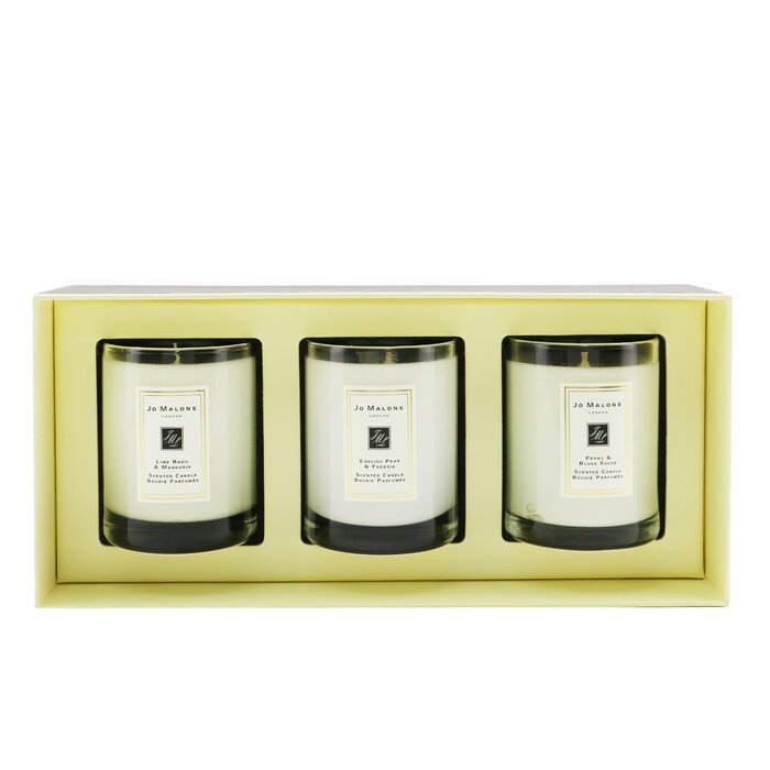 Jo Malone Набор Свечей: English Pear & Freesia, Lime Basil & Mandarin, Peony & Blush Suede 3x60g/2.1ozProduct Thumbnail
