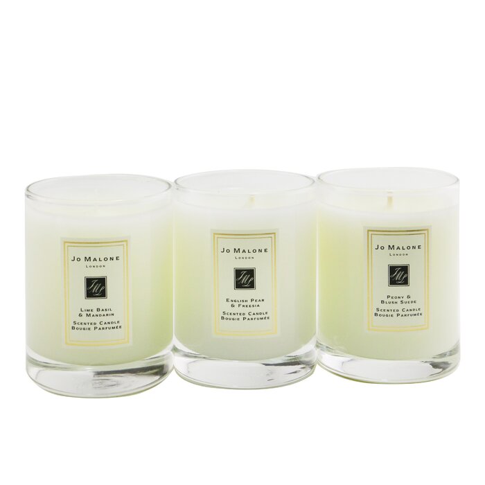 Jo Malone Набор Свечей: English Pear & Freesia, Lime Basil & Mandarin, Peony & Blush Suede 3x60g/2.1ozProduct Thumbnail
