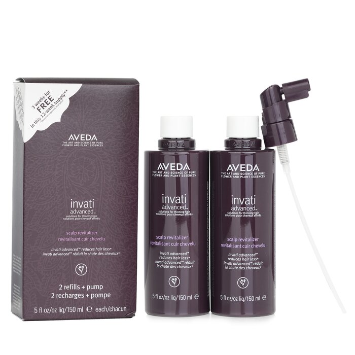 Aveda Invati Advanced Scalp Revitalizer - Solutions For Thinning Hair (2 Refills + Pump) 2x150mlProduct Thumbnail