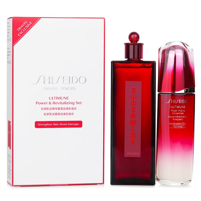 Shiseido Ultimune Power & Revitalizing Set: Ultimune Power Infusing Concentrate 100ml + Eudermine Revitalizing Essence 200ml  2pcsProduct Thumbnail