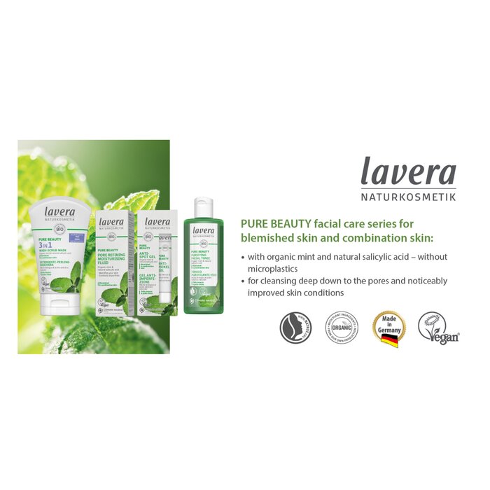 Lavera Pure Beauty Oczyszczający Tonik do Twarzy - Do Skóry Zanieczyszczonej I Mieszanej 200ml/7ozProduct Thumbnail