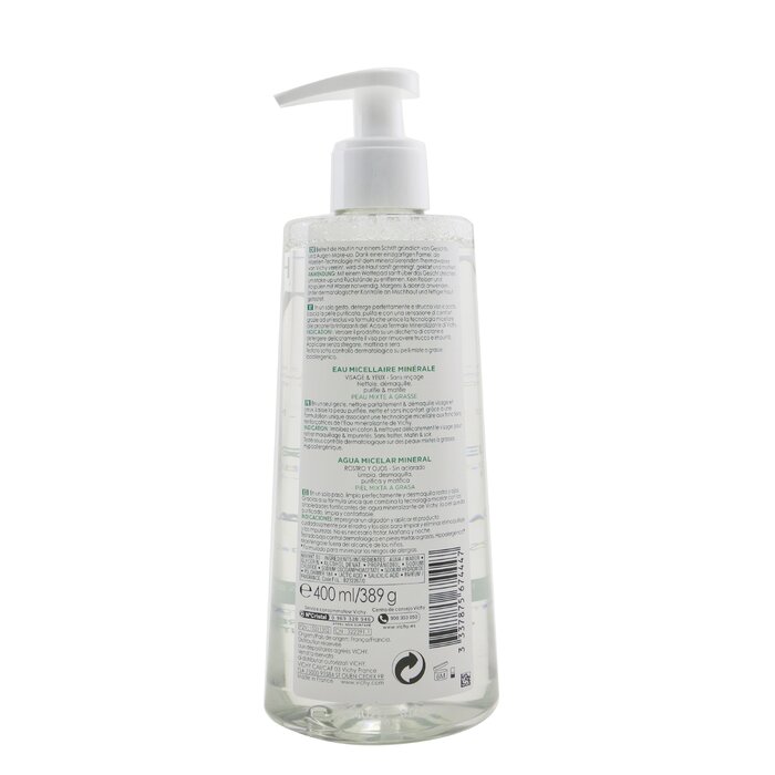 Vichy Purete Thermale mineraalne mitsellaarvesi – kombineeritud rasusele nahale 400ml/13.5ozProduct Thumbnail