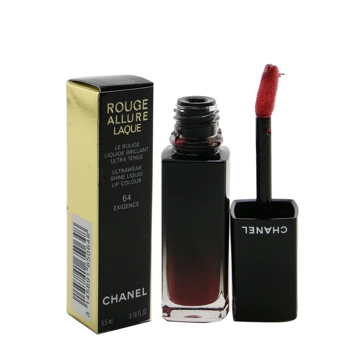 Chanel Beauty Rouge Allure Laque Ultrawear Shine Liquid Lip Colour64  Exigence MakeupLipLip stain IFCHICCOM