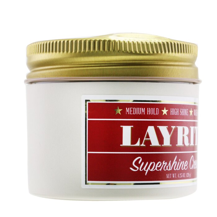 Layrite Supershine Крем для Укладки - Средняя Фиксация, Сияющий Результат, Растворимая Формула (Крышка Слегка Повреждена) 120g/4.25ozProduct Thumbnail
