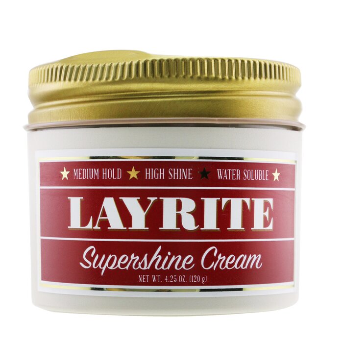 Layrite Supershine Крем для Укладки - Средняя Фиксация, Сияющий Результат, Растворимая Формула (Крышка Слегка Повреждена) 120g/4.25ozProduct Thumbnail