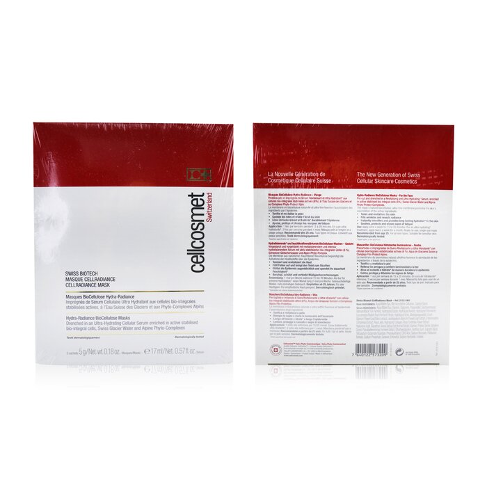 Cellcosmet & Cellmen 瑞妍  Cellcosmet Swiss Biotech CellRadiance面膜 (Exp. Date: 01/2022) 5 SachetsProduct Thumbnail