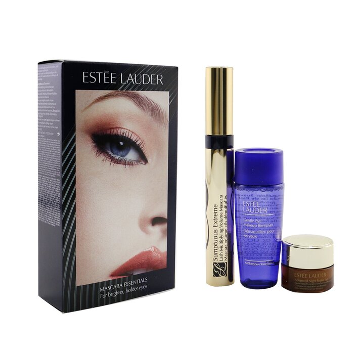 Estee Lauder Sumptuous Extreme Lash Multiplying Volume Mascara Набор: Тушь для Ресниц 8мл + Крем для Век 5мл + Средство для Снятия Макияжа 30мл 3pcsProduct Thumbnail