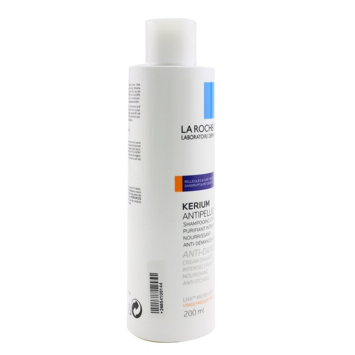La Roche Posay Kerium Anti-Dandruff Cream Shampoo - For Dry Hair or Scalp (Unboxed) 200ml/6.7ozProduct Thumbnail