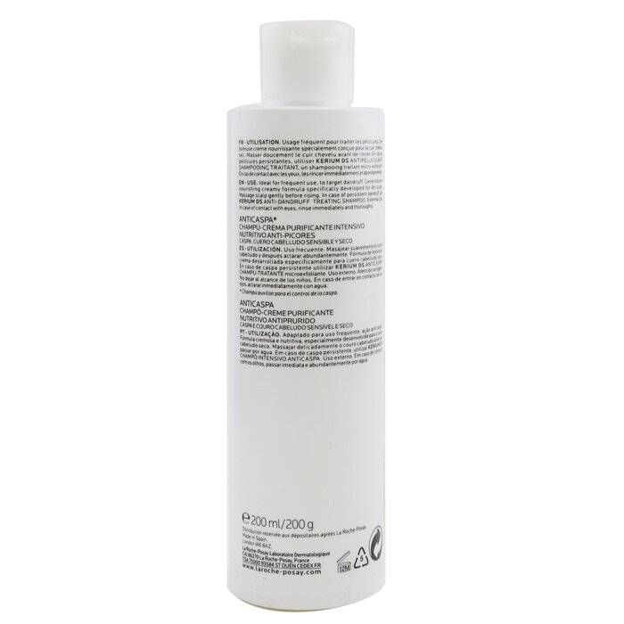 La Roche Posay Kerium Anti-Dandruff Cream Shampoo - For Dry Hair or Scalp (Unboxed) 200ml/6.7ozProduct Thumbnail