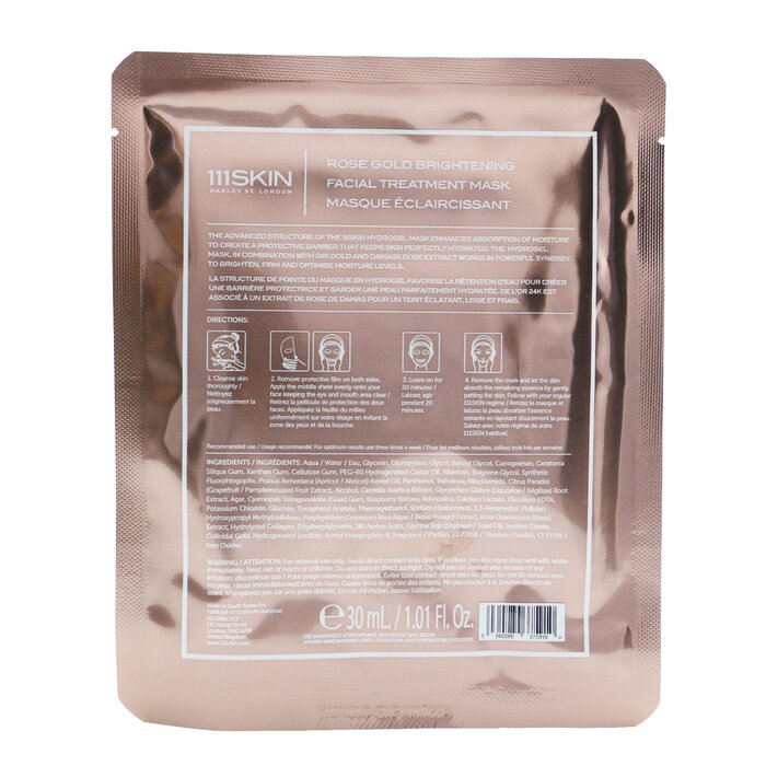 111skin Rose Gold Brightening Facial Treatment Mask 5x30ml/1.01ozProduct Thumbnail