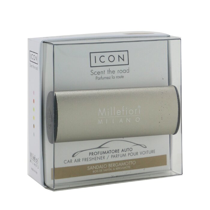 Millefiori Icon Metallo Car Air Freshener - Sandalo Bergamotto (Mat Case) 1pcProduct Thumbnail