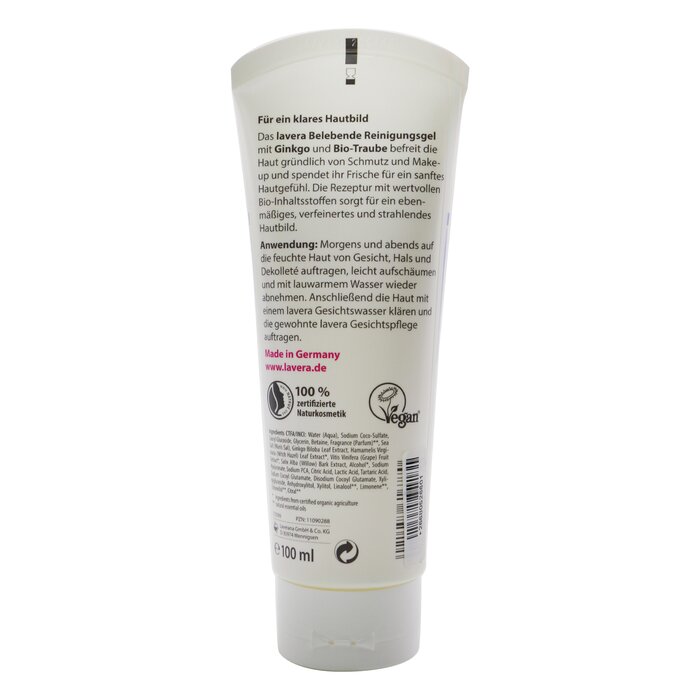 Lavera Ginkgo & Organic Grape Refreshing Cleansing Gel - Combination & Blemished Skin (Exp. Date 12/2021) 100ml/3.3ozProduct Thumbnail