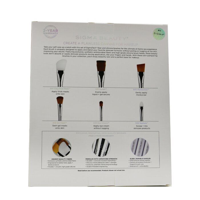 Sigma Beauty Skincare Brush Set (6x Brush) 6pcsProduct Thumbnail
