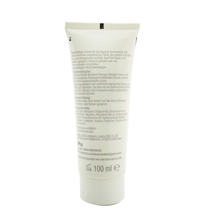 Physiogel Daily Moisture Therapy Intensive Cream - For Very Dry & Sensitive Skin (Exp. Date: 01/2022) 100ml/3.4ozProduct Thumbnail