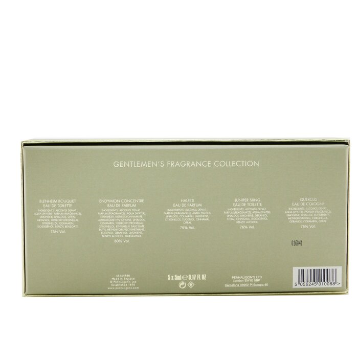 Penhaligon's Gentlemen's Fragrance Collection: Blenheim Bouquet, Endymion, Halfeti, Juniper Sling, Quercus 5x5ml/0.17ozProduct Thumbnail