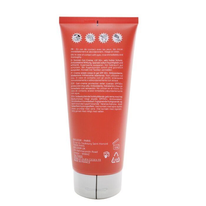 Decleor Aloe Vera Sun Gel-Cream SPF 50 200ml/6.7ozProduct Thumbnail
