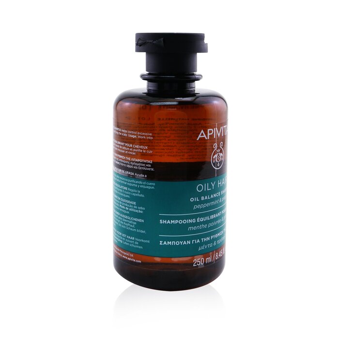 Apivita Oil Balance Shampoo with Peppermint & Propolis - For Oily Hair (Cap Slightly Damaged) 250ml/8.45ozProduct Thumbnail