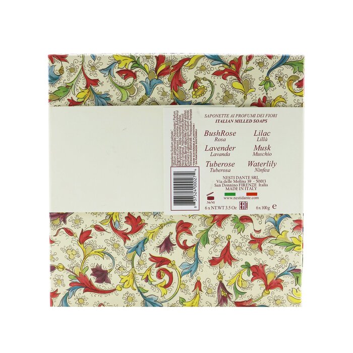Nesti Dante Floral Notes Soap Set: (Lilac + BushRose + Tuberose + Lavender+ Waterlily + Musk) 6x 100g/3.5ozProduct Thumbnail