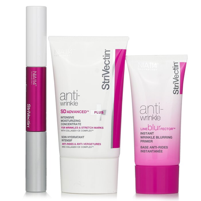 StriVectin Smart Smoothers Full Size Trio Set: Intensive Moisturizing Concentrate 60ml + Instant Wrinkle Blurring Primer 30ml + Lips Plumping & Vertical Line Treatment 2x5ml  3pcsProduct Thumbnail
