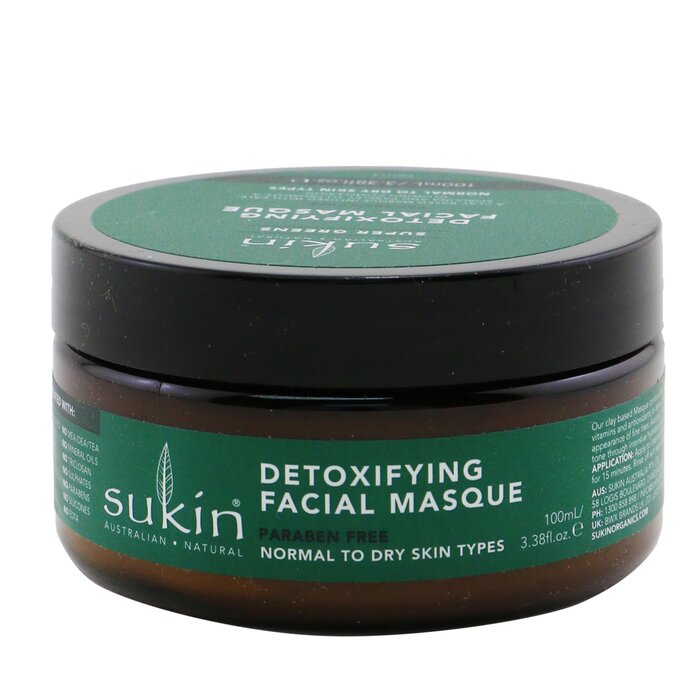 Sukin Super Greens Mascarilla Facial Desintoxicante (Piel Normal a Seca) 100ml/3.38ozProduct Thumbnail