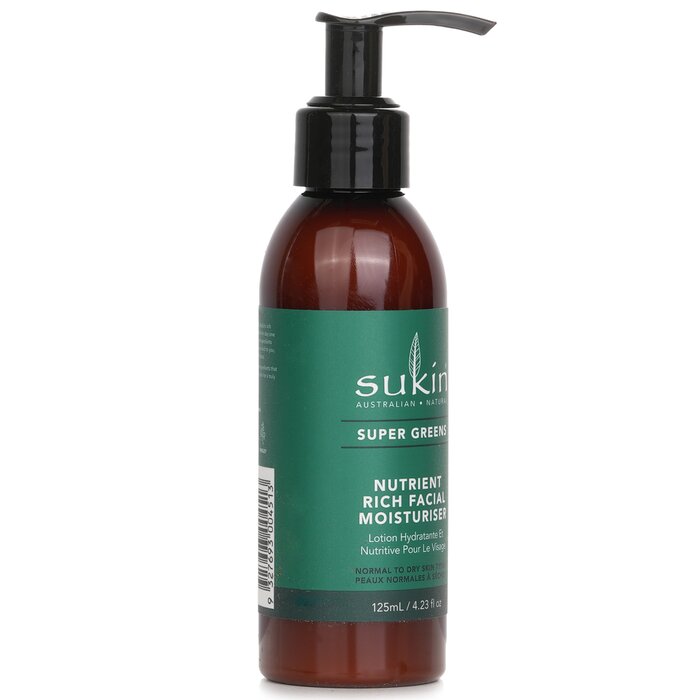 Sukin Super Greens Nutrient Rich Facial Moisturiser (Normal To Dry Skin Types) 125ml/4.23ozProduct Thumbnail