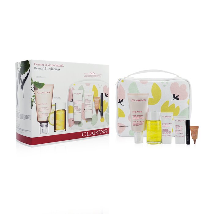 Clarins Beautiful Beginnings Gift Set: Body Partner 175ml+ Tonic Treatment Oil 100ml+ Body Scrub 30ml+ Beauty Flash Balm 15ml... 7pcs+1suitcaseProduct Thumbnail
