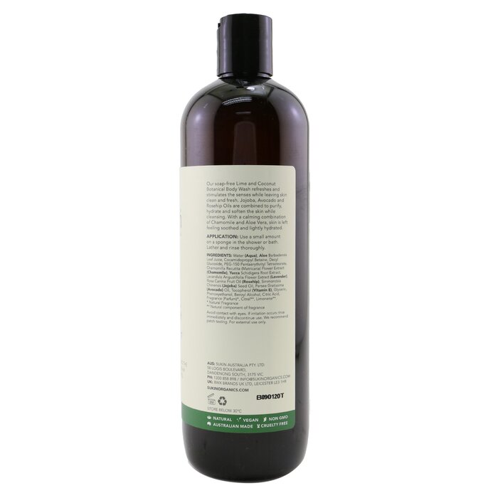 Sukin Botanical Body Wash - Lime & Coconut (All Skin Types) 500ml/16.9ozProduct Thumbnail