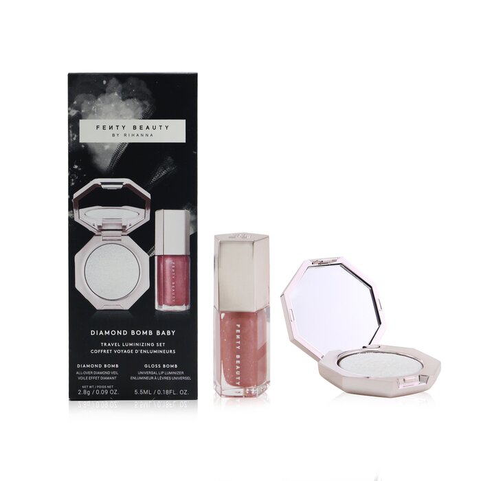 Fenty Beauty by Rihanna Diamond Bomb Baby Travel Luminizing Set (1x Highlighter, 1x Lip Luminizer) 2pcsProduct Thumbnail