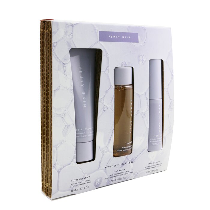 Fenty Beauty by Rihanna FENTY SKIN Start'R Set: Total Cleans'R 45ml + Fat Water 50ml + Hydra Vizor 30ml 3pcsProduct Thumbnail