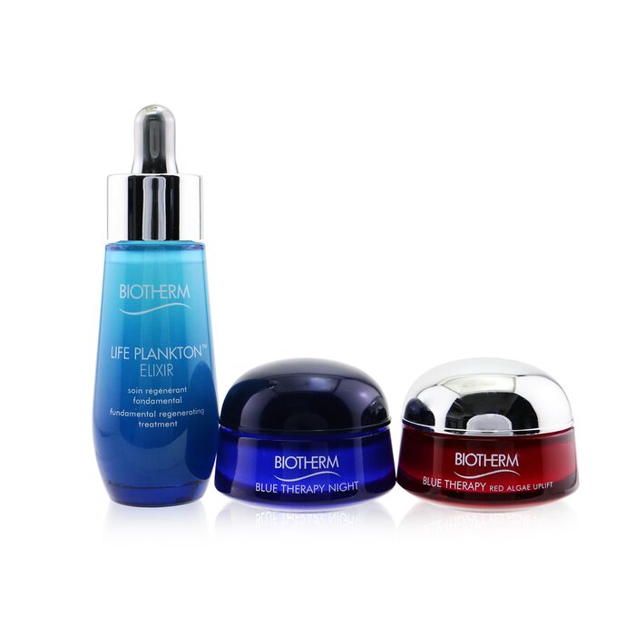 Biotherm Life Plankton Gift Set: Life Plankton Elixir 30ml+ Blue Therapy Red Algae Uplift Cream 15ml+ Blue Therapy Night Cream 15ml 3pcsProduct Thumbnail