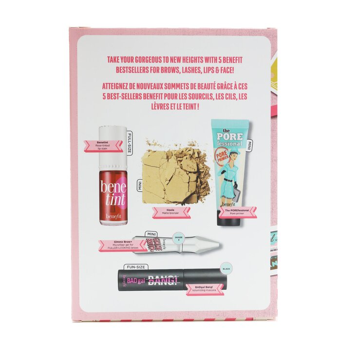 Benefit High Flyin' Hits! Set (1x Primer, 1x Bronzer, 1x Mascara, 1x Brow Gel, 1x Lip & Cheek Stain) 5pcsProduct Thumbnail