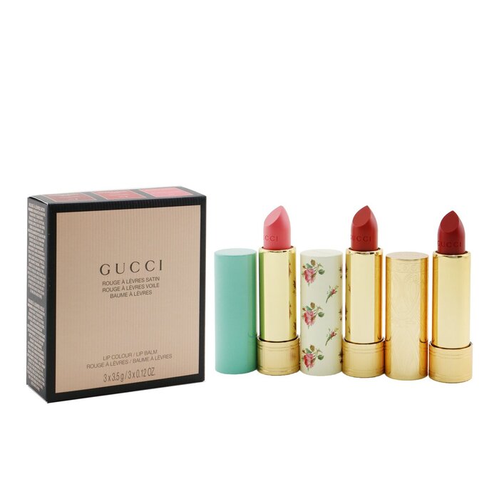Gucci Travel Lipstick Collection (2x Lip Colour + 1x Lip Balm) 3x3.5g/0.12ozProduct Thumbnail