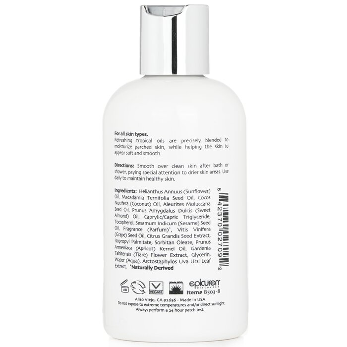 Epicuren Kukui Nut Coconut Massage & Body Oil 236ml/8ozProduct Thumbnail