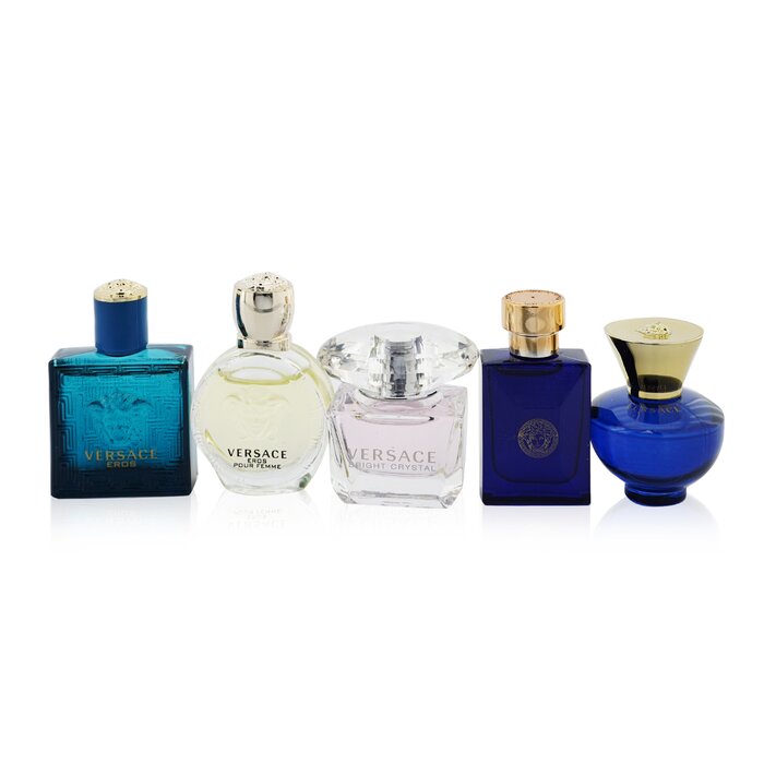 versace bright crystal and dylan blue pour femme mini coffret