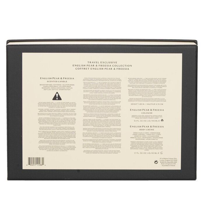 Jo Malone English Pear & Freesia Coffret: Cologne Spray 100ml/3.4oz + Body Cream 50ml/1.7oz + Scented Candle 4.78cm/1.88inches (Height) 3pcsProduct Thumbnail