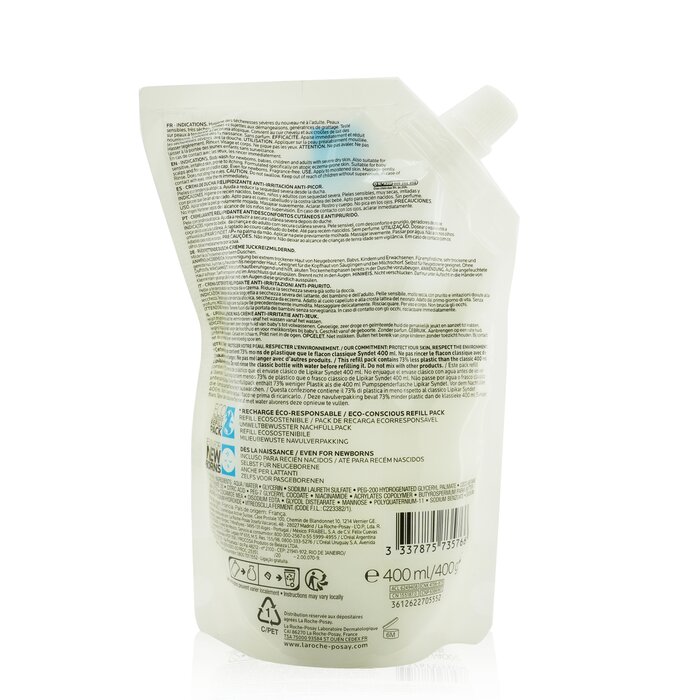 La Roche Posay Lipikar Syndet AP+ Lipid Replenishing Cream Wash Eco-Refill 400ml/13.3ozProduct Thumbnail