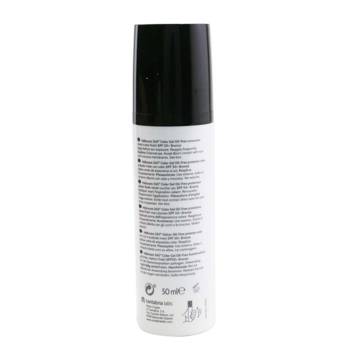 Heliocare by Cantabria Labs Heliocare 360 Color Gel - Oil Free (Tinted Matte Finish) SPF50 50ml/1.7ozProduct Thumbnail