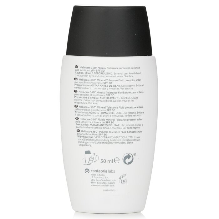 Heliocare by Cantabria Labs Heliocare 360 Mineral Tolerance Fluid SPF50 50ml/1.7ozProduct Thumbnail
