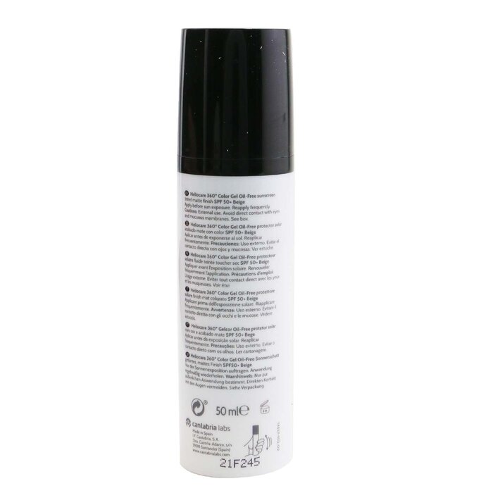 Heliocare by Cantabria Labs Heliocare 360 Color Gel - Oil Free (Tinted Matte Finish) SPF50 50ml/1.7ozProduct Thumbnail