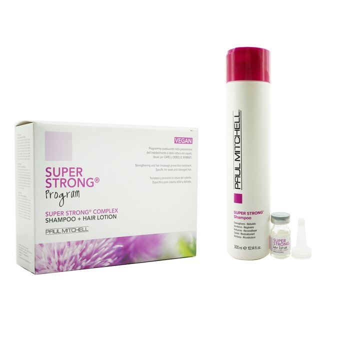 Paul Mitchell Strength Super Strong Complex Program Set: Shampoo 300ml + Hair Lotion 12x6ml  13pcsProduct Thumbnail